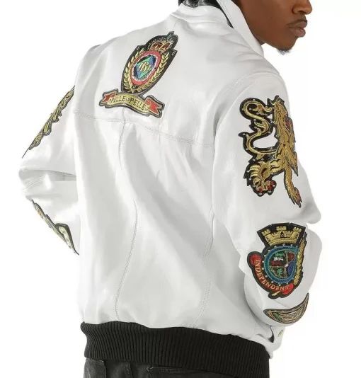 World Famous Pelle Pelle 1978 White Leather Jacket