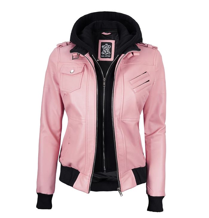Tulip Women’s Bomber Style Motorcycle Jacket